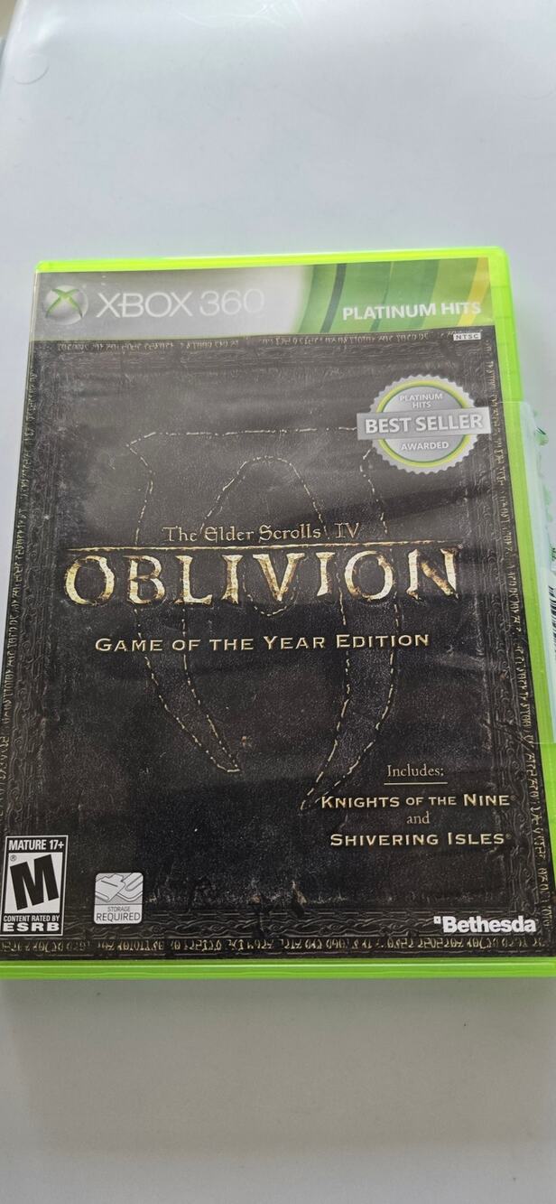 Elder Scrolls IV Oblivion Game of the Year Edition Xbox 360 Video Game CIB RPG M